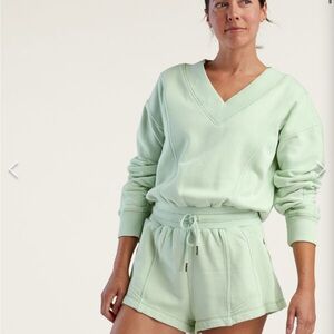 NWOT FP Movement by Free People Intercept Romper in Pistachio